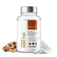 Cargar imagen en el visor de la galería, MSM Pur (180 Kapseln oder 300g Pulver) - HS Activa