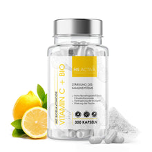 Cargar imagen en el visor de la galería, Vitamin C (300 Kapseln oder 300 g Pulver) - HS Activa