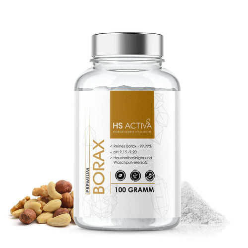 Borax I Pharmazeutische Reinheit 99,9% I 100 Gramm - HS Activa